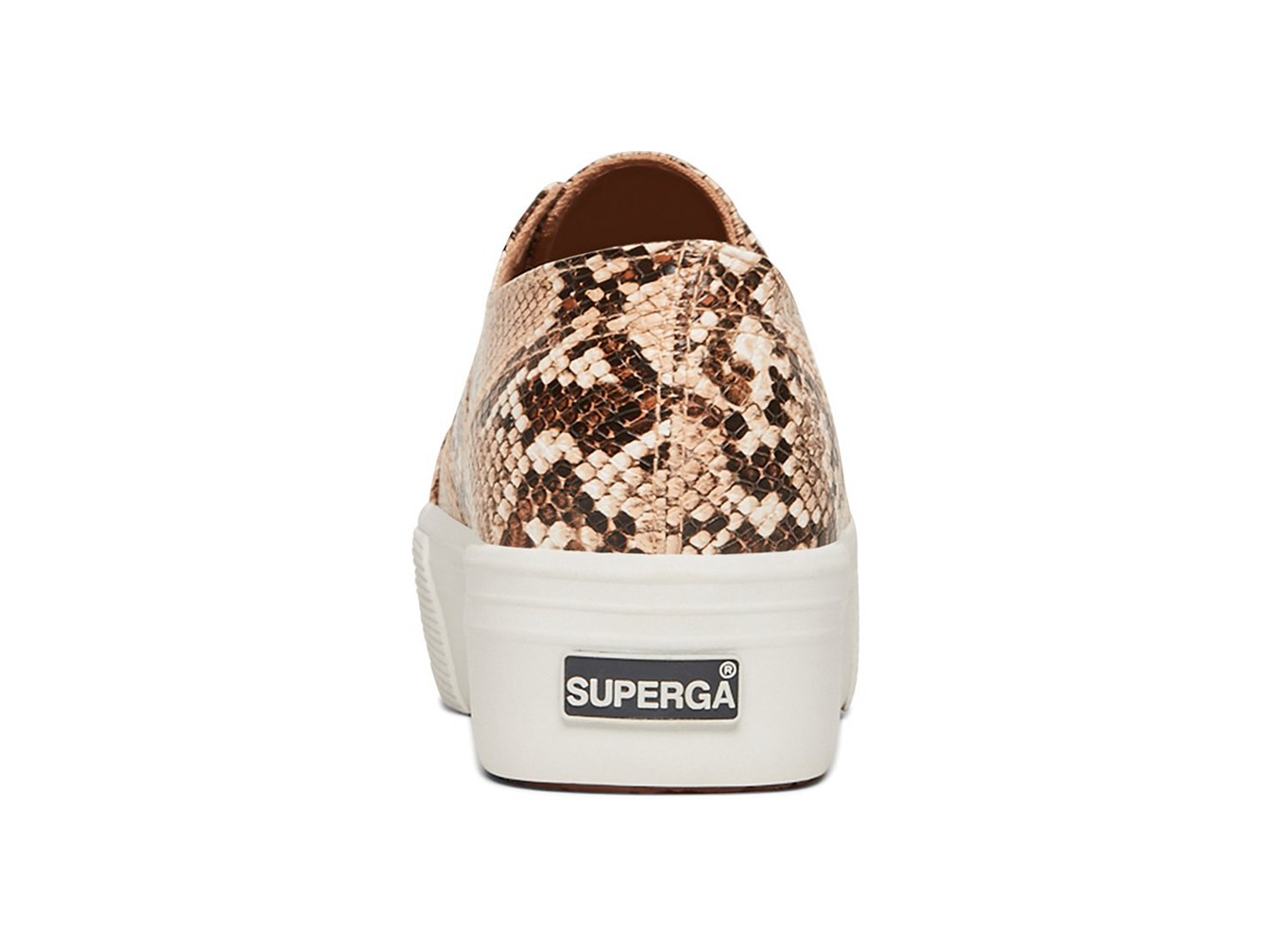 Superga Platform Womens - 2790 Snakepufanw - Brown/Snake - MUDVS7634